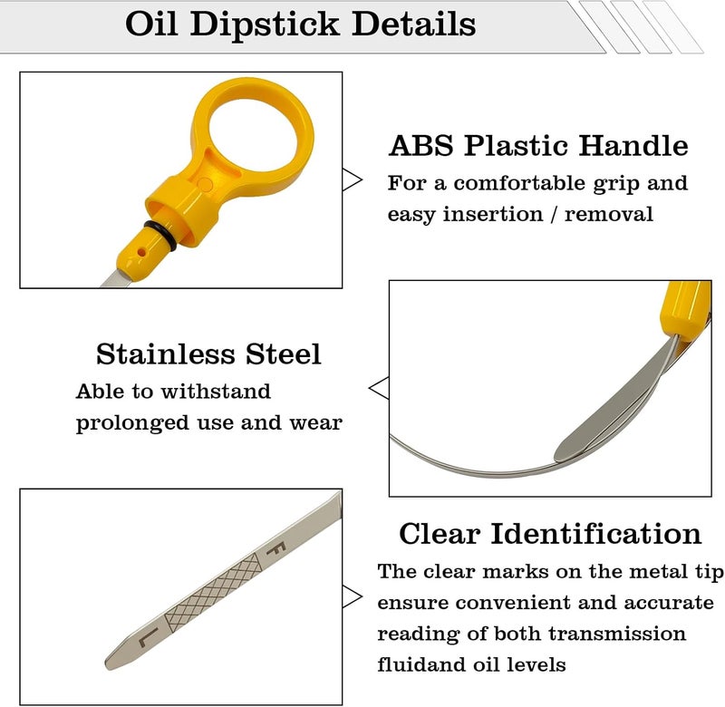 FBLOWMOD 2403810S Engine Oil Dipstick Indicator, Compatible with Kohler CH18 CH20 CH22 CH23 CH25 CH26 CH620 CH640 CH641 CH670 CH680 Engine Oil Fluid Level Dip Stick Replace KH-24-038-10-S - Image 4